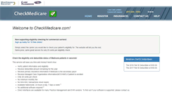 Desktop Screenshot of checkmedicare.com