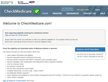 Tablet Screenshot of checkmedicare.com